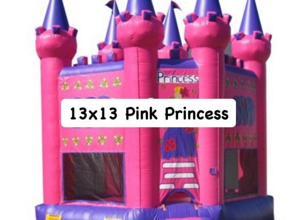 Pink Princess Inflatable Castle