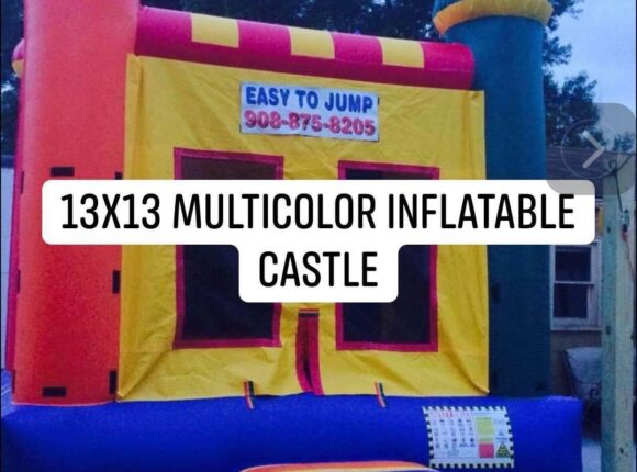 Multicolor Inflatable Castle 13 x 13