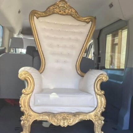 Throne Chair Wedding Gold Rental