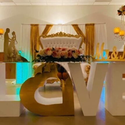 Table Base Letters Rentals
