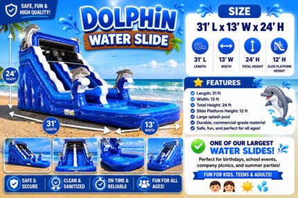 Dolphin Water Slide Rental in Manville NJ