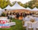Wedding tent and party rentals for an outdoor reception in New Jersey