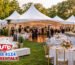 Wedding tent and party rentals for an outdoor reception in New Jersey